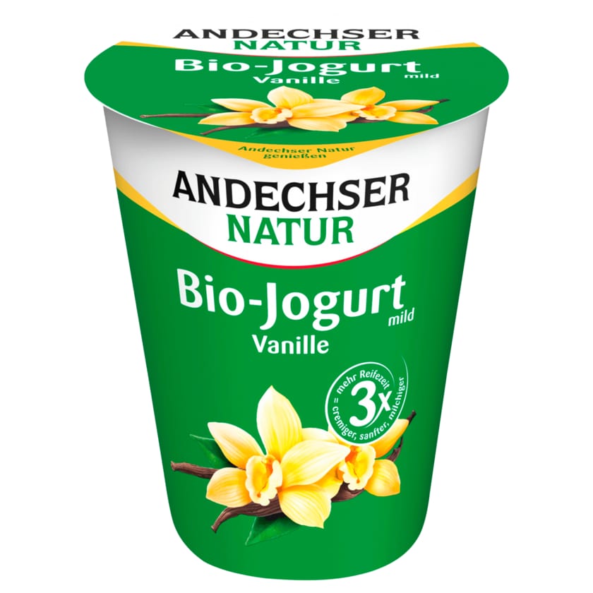 Andechser Natur Bio-Jogurt mild Vanille 400g